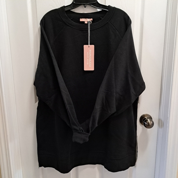 Parasuco Maternity Sweatshirt Black Crewneck Women's XXL - Picture 14 of 14